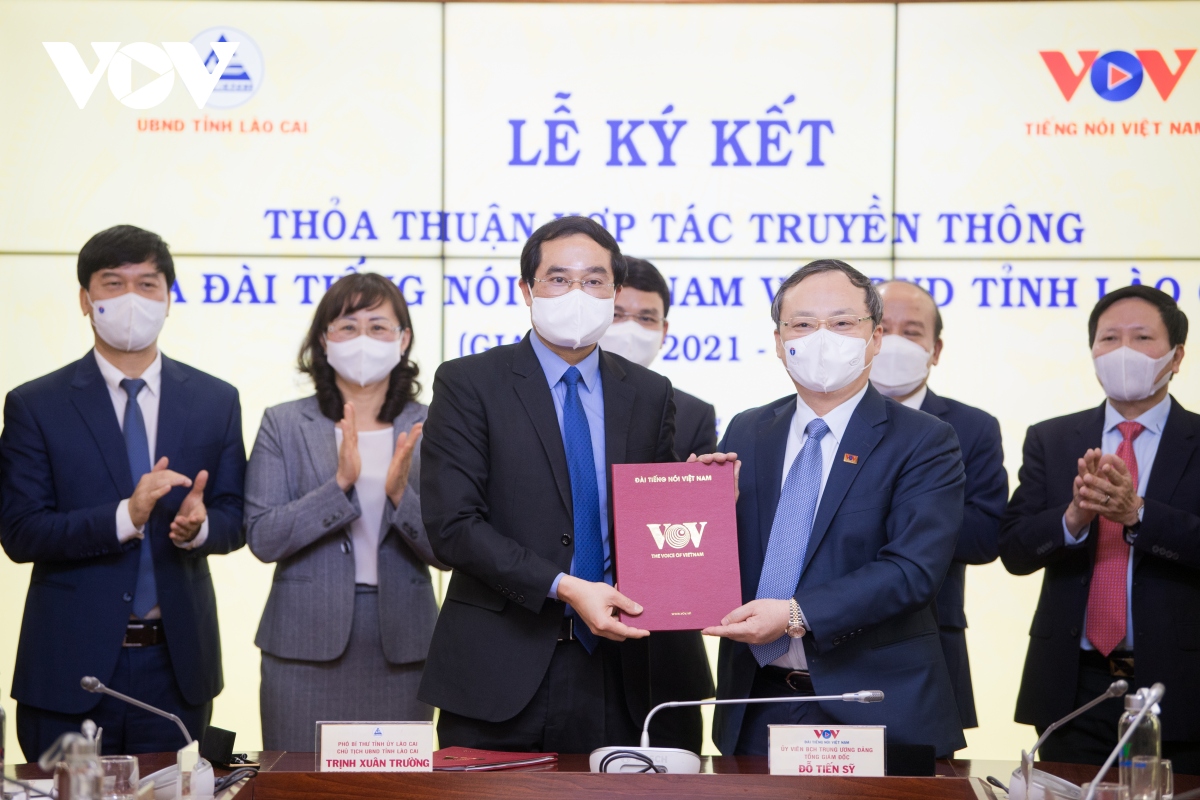 VOV và UBND tỉnh Lào Cai ký kết tuyên truyền giai đoạn 2021-2025